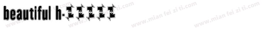 beautiful h字体转换